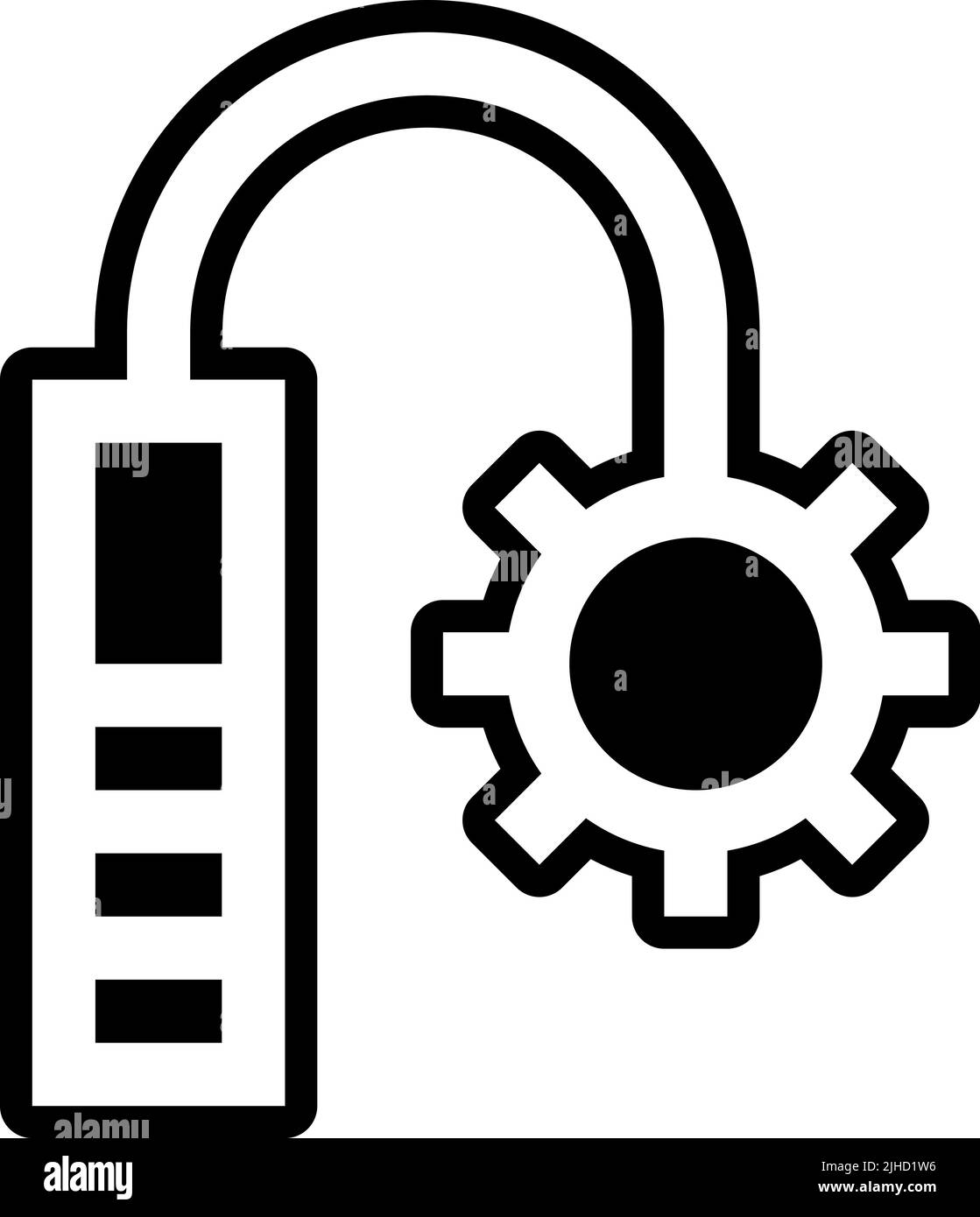 Ninja kusarigama . Illustration de Vecteur