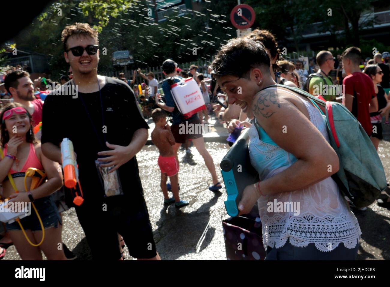 Vindicative Madrid, Espagne; 17.07.2022.- la bataille navale de Vallecas est ...