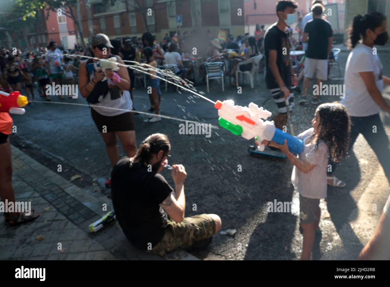 Vindicative Madrid, Espagne; 17.07.2022.- la bataille navale de Vallecas est ...