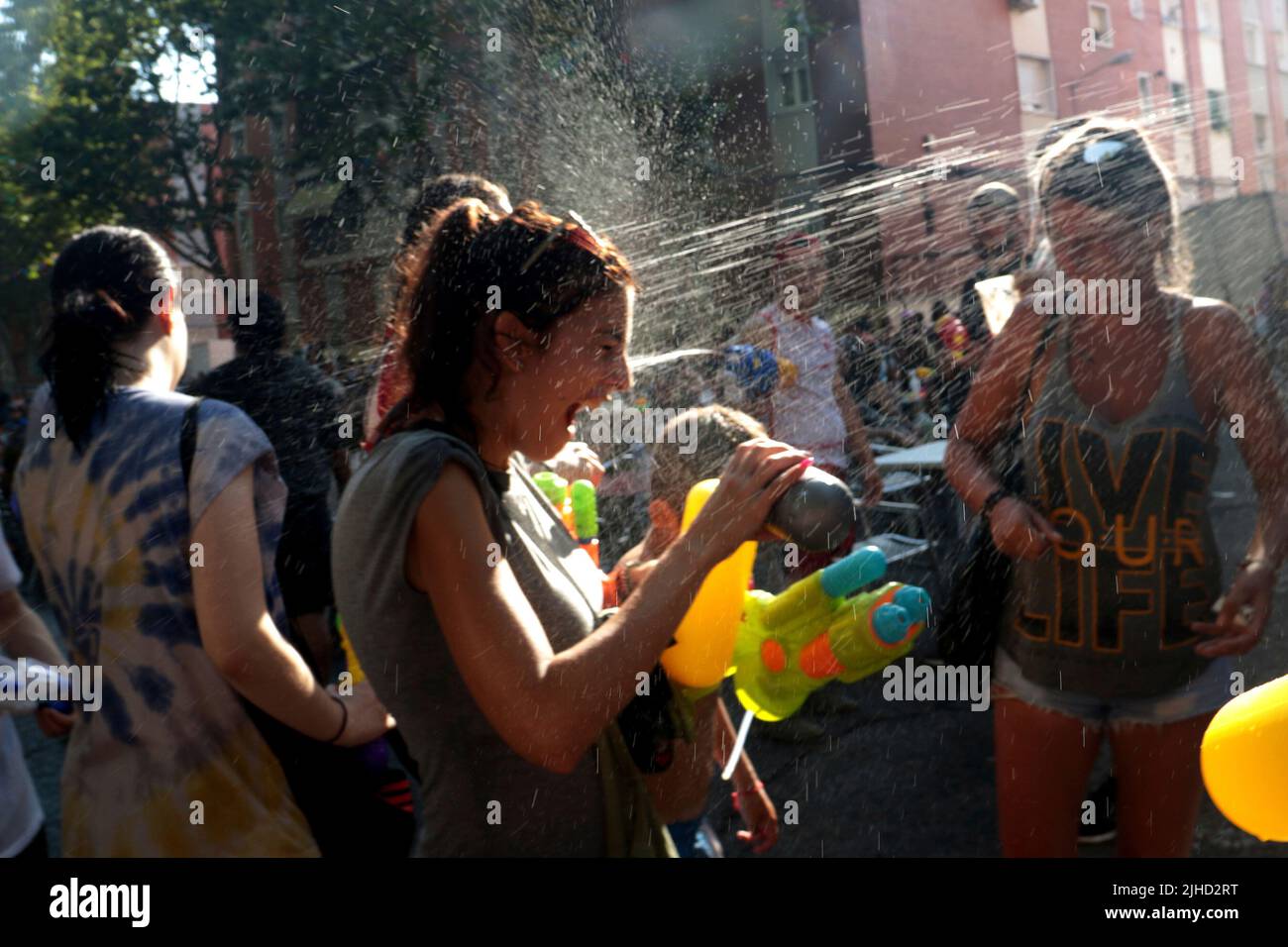 Vindicative Madrid, Espagne; 17.07.2022.- la bataille navale de Vallecas est ...