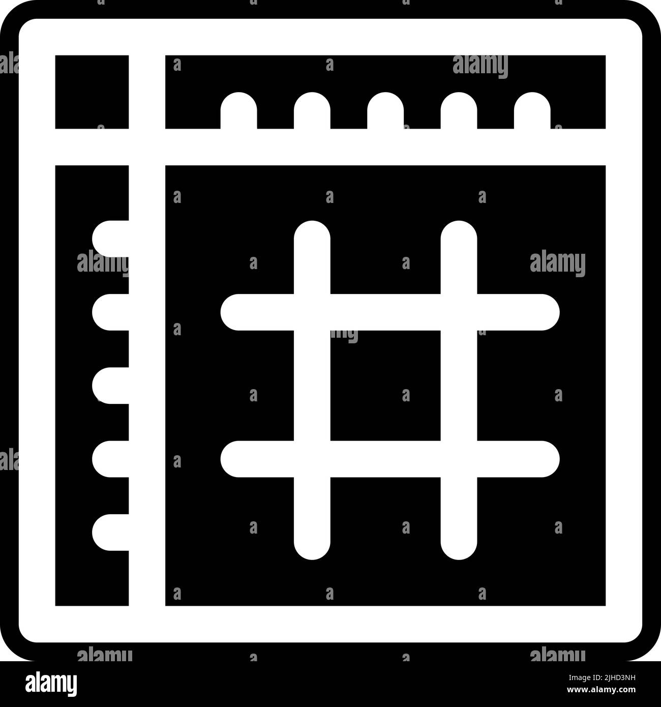 Guides d'impression . Illustration de Vecteur