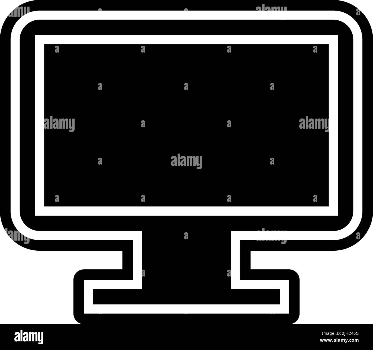 Technologie moniteur tv . Illustration de Vecteur