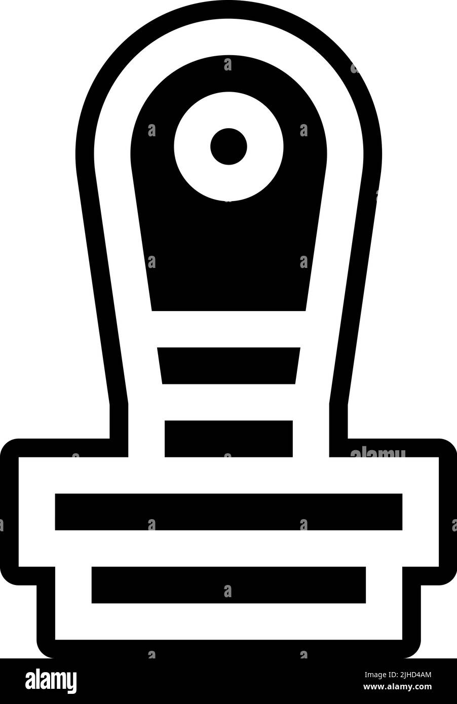 Timbre en caoutchouc pour la papeterie . Illustration de Vecteur