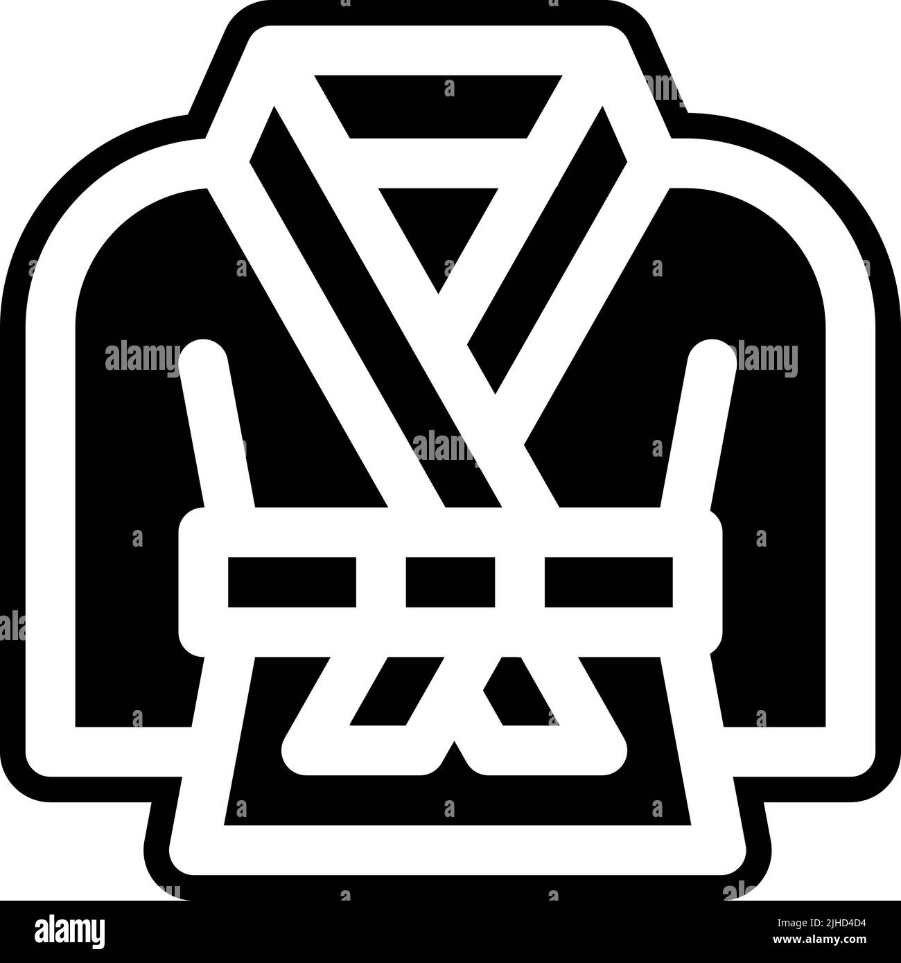 Matériel de sport kimono . Illustration de Vecteur