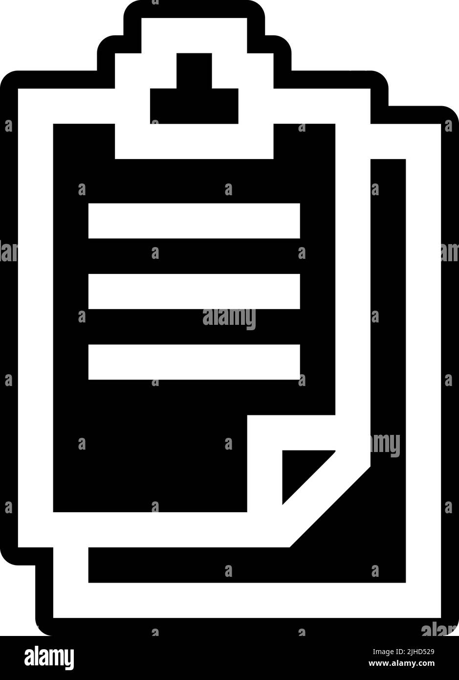 Presse-papiers de papeterie . Illustration de Vecteur