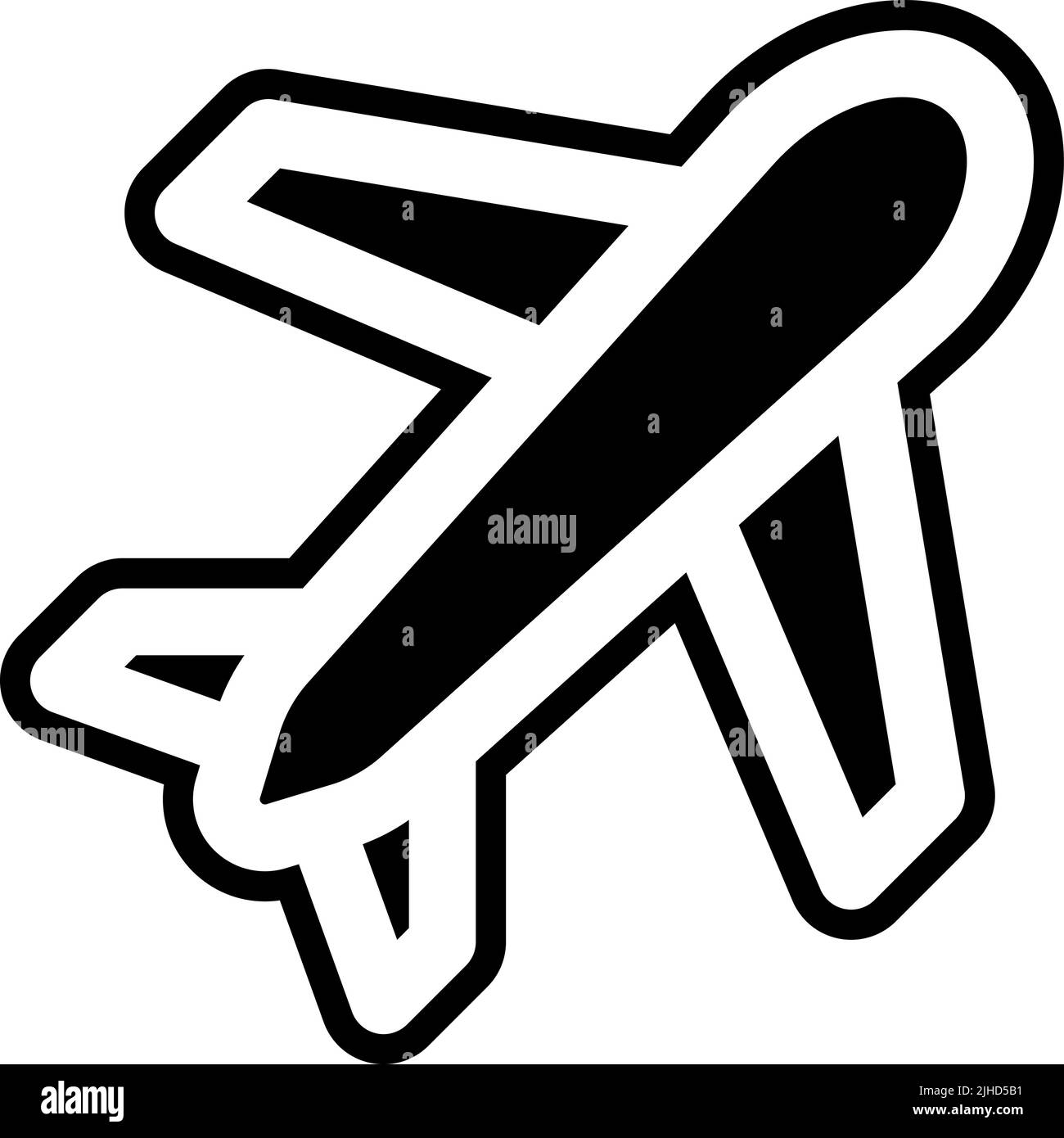 Avion de voyage et de vacances . Illustration de Vecteur