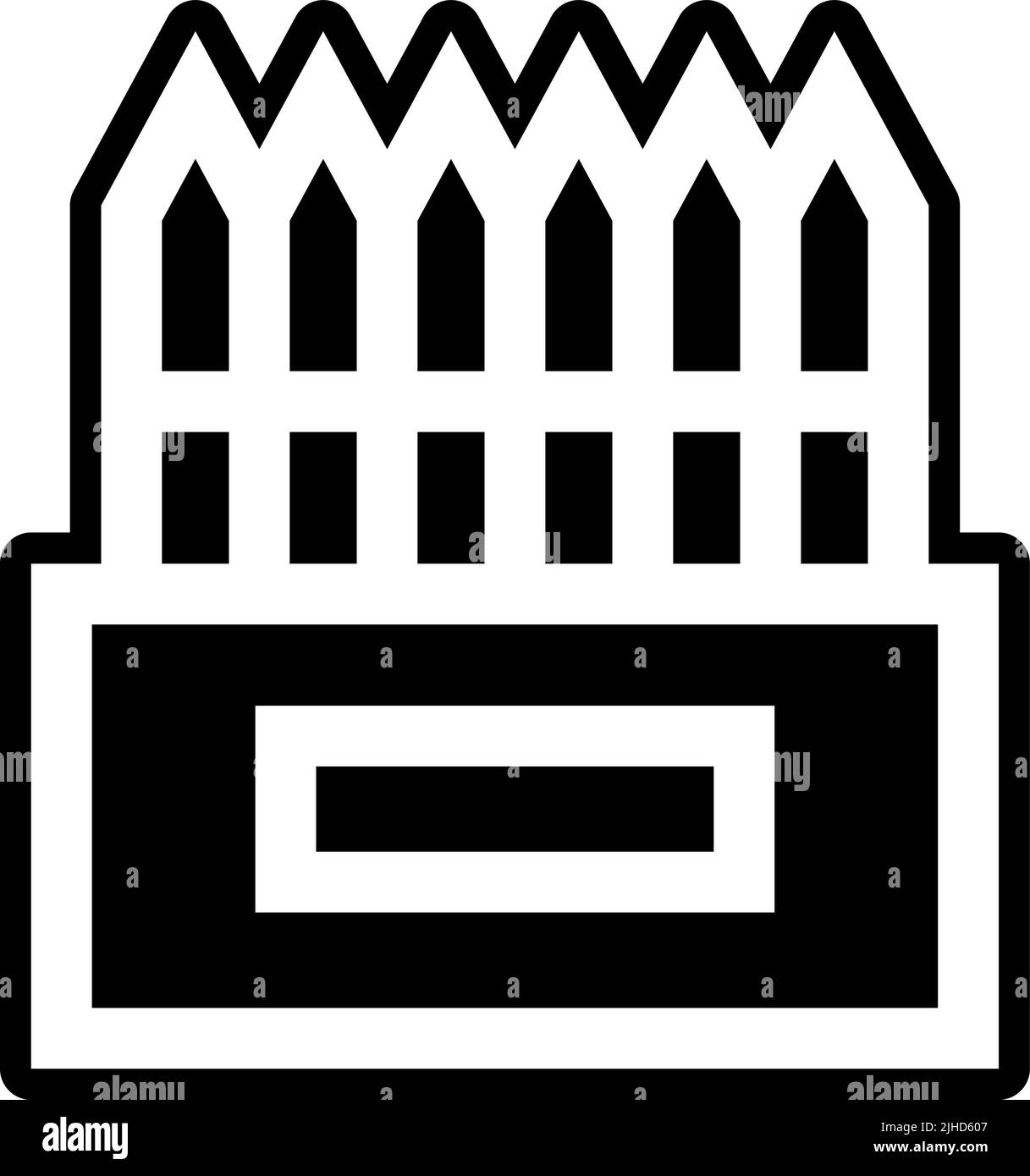 Crayons de couleur pour l'art et le design . Illustration de Vecteur