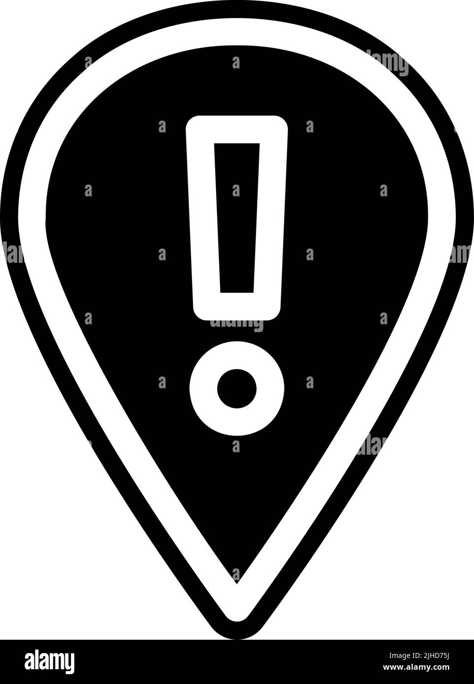 Emplacement de la carte d'alarme . Illustration de Vecteur