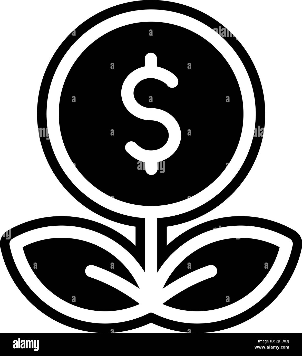 Investissement commercial et financier . Illustration de Vecteur