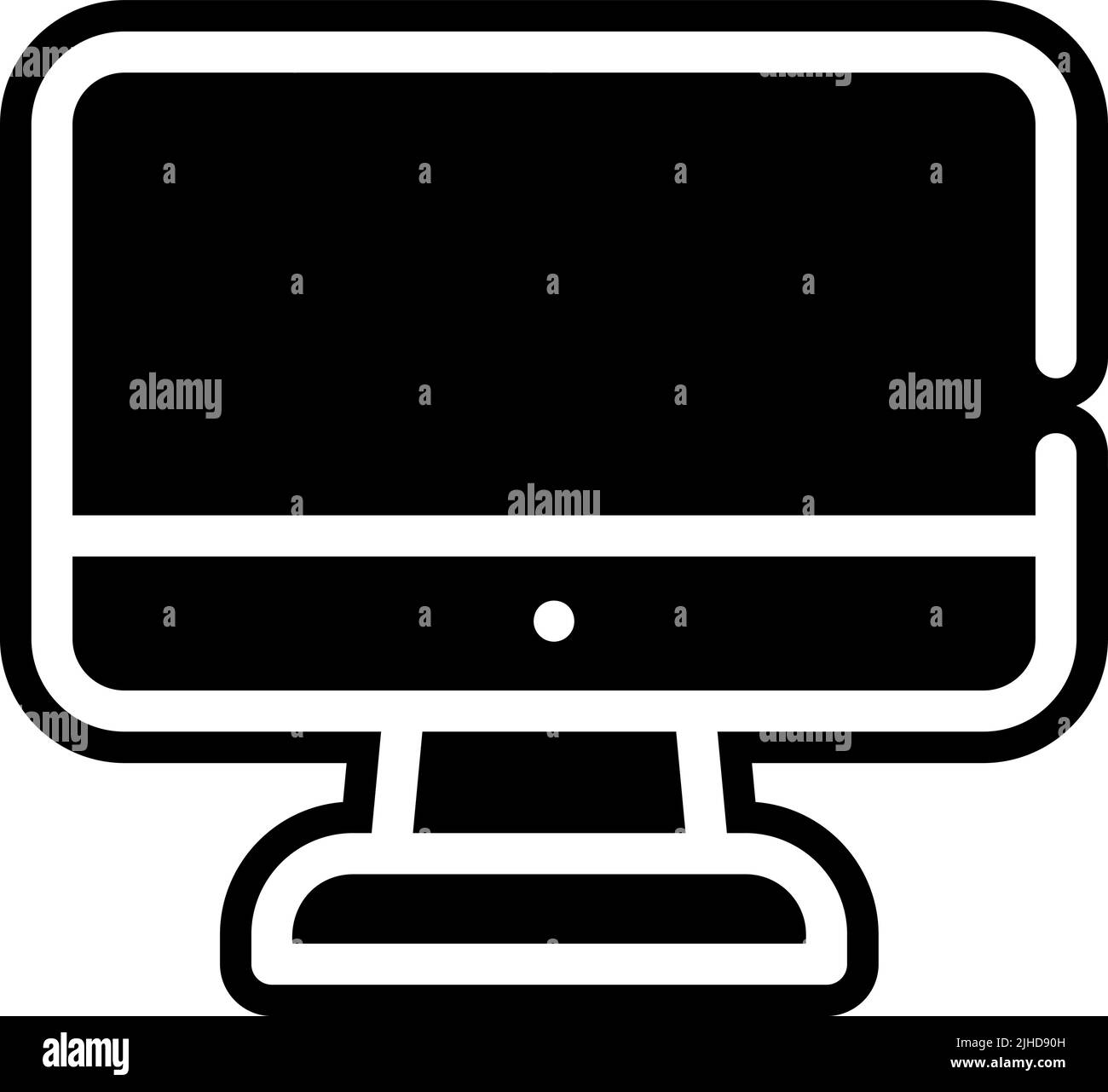 Moniteur matériel informatique . Illustration de Vecteur