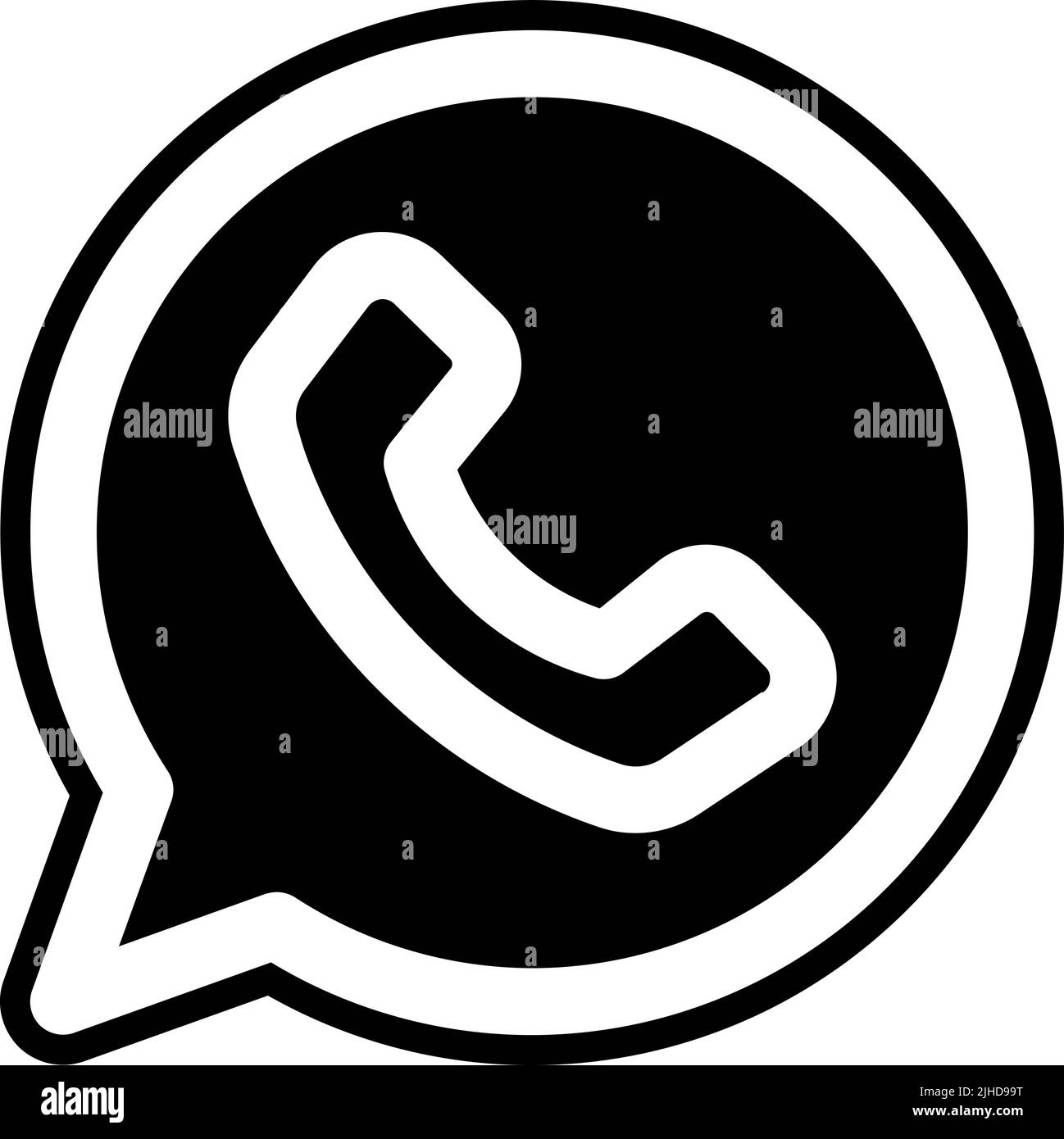 whatsapp du service client . Illustration de Vecteur