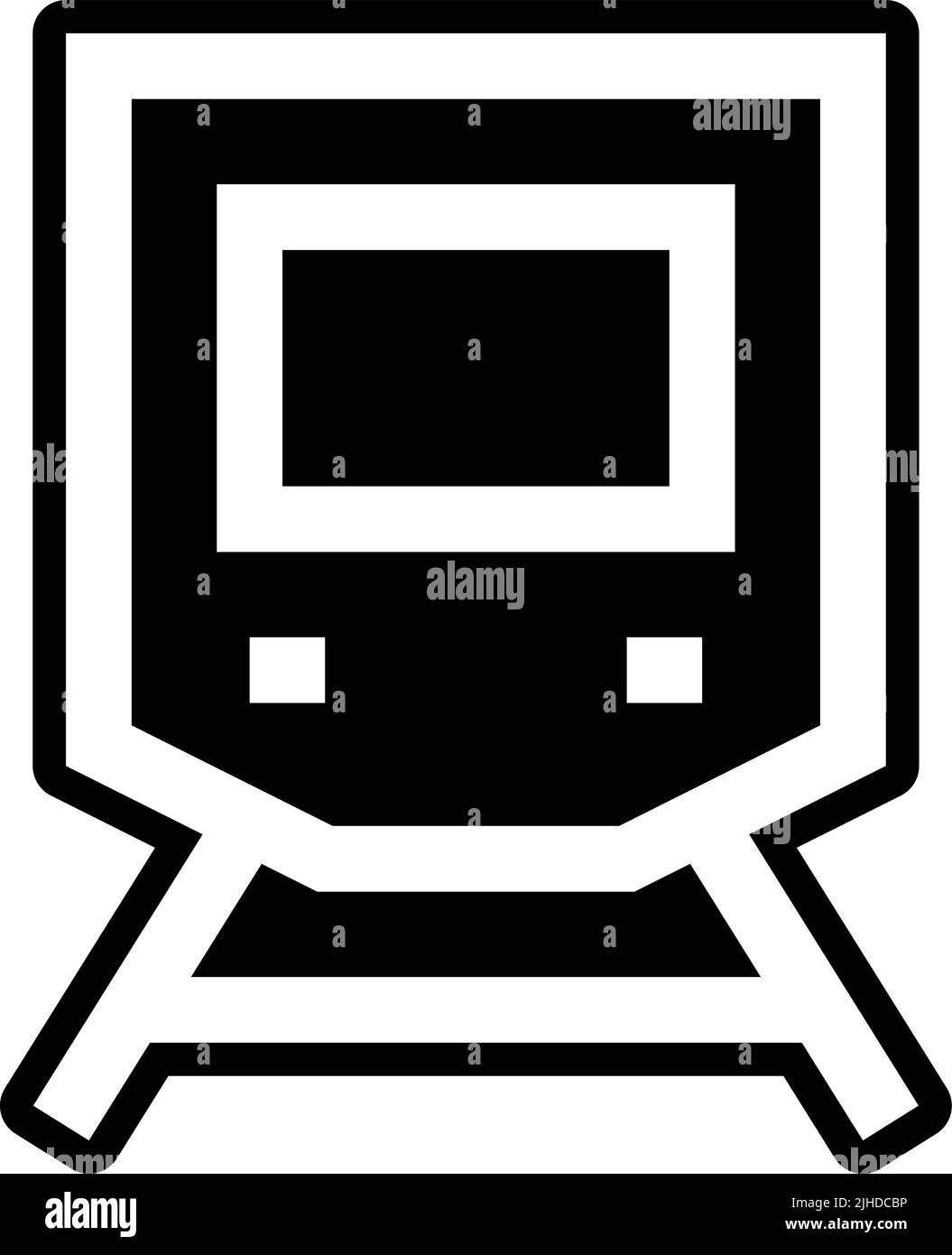 Interface utilisateur train . Illustration de Vecteur