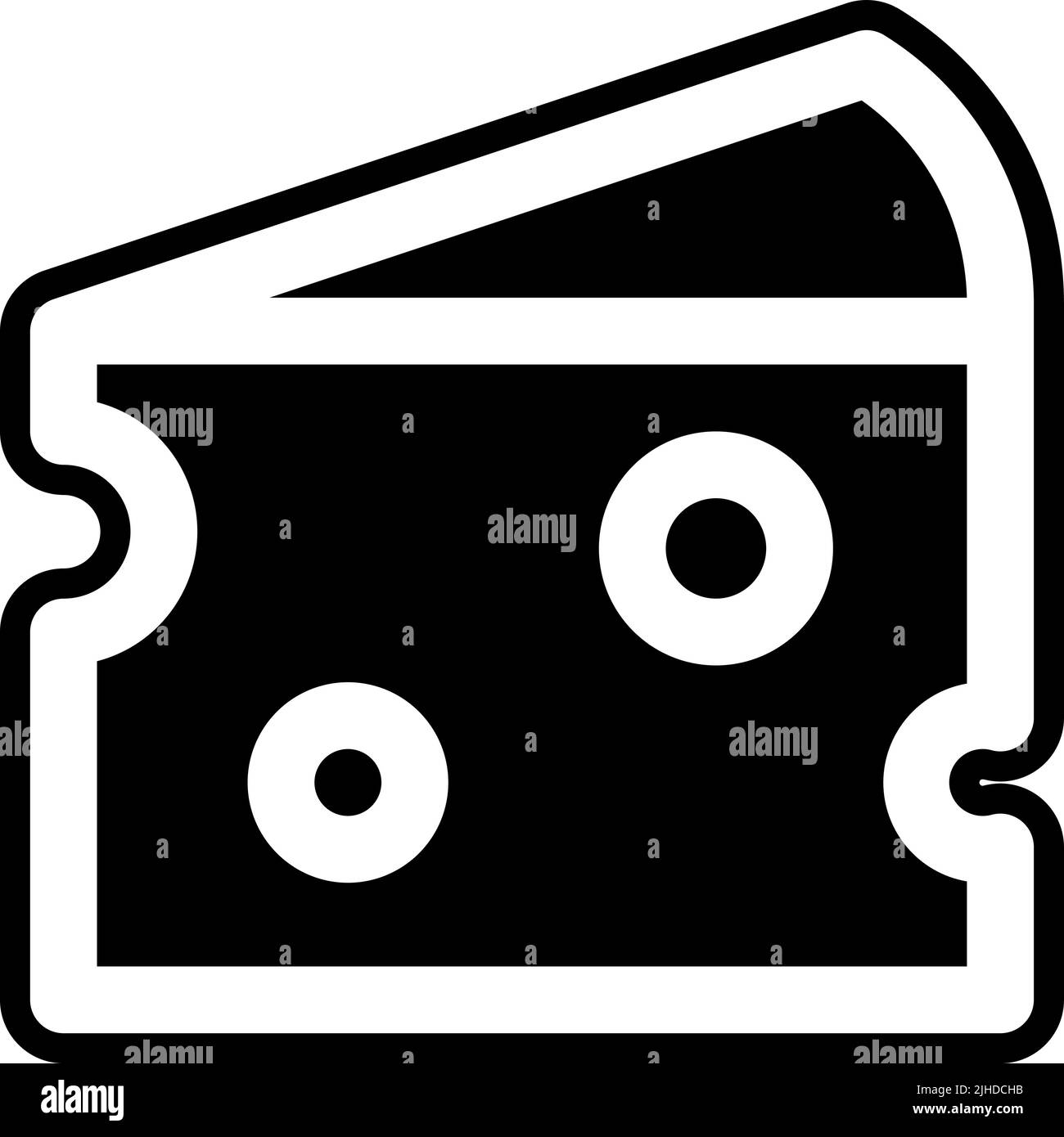 Fromage de ferme . Illustration de Vecteur