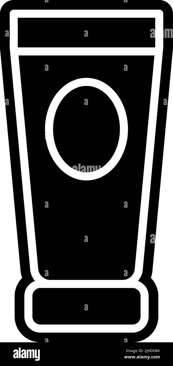 Tube de peinture artistique . Illustration de Vecteur