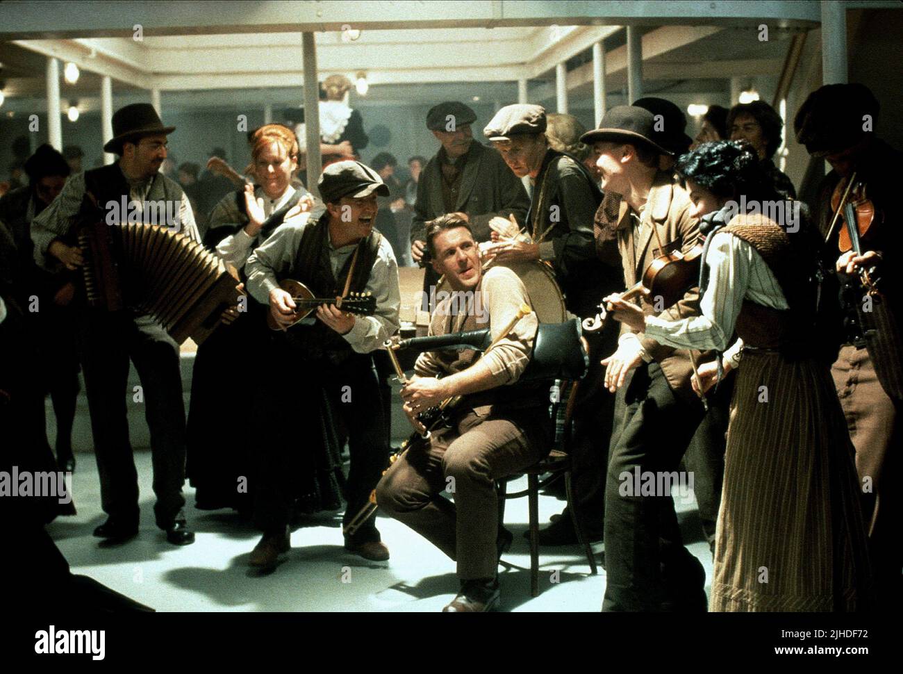Jouer de la musique de bande, TITANIC, 1997 Banque D'Images