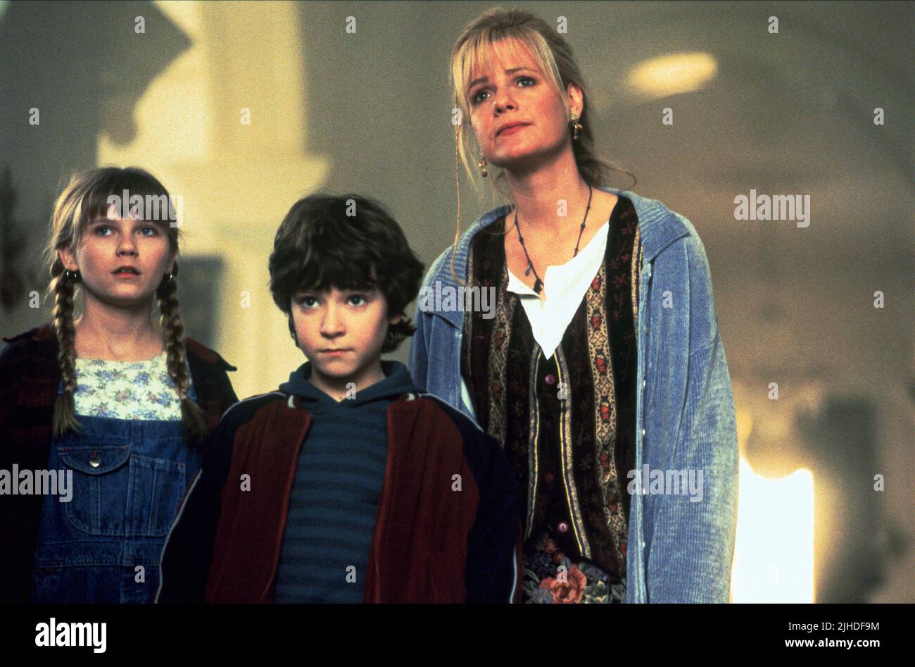 KIRSTEN DUNST, BRADLEY PIERCE, BONNIE HUNT, Jumanji, 1995 Banque D'Images