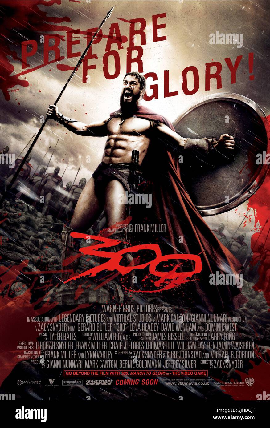 GERARD BUTLER, de l'affiche, 2006 300 Banque D'Images