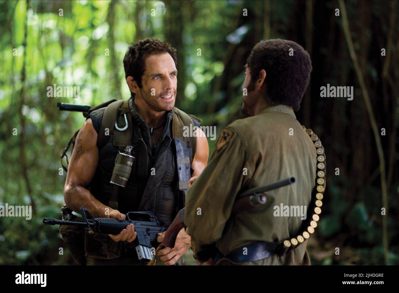 BEN STILLER, ROBERT DOWNEY JR, Tropic Thunder, 2008 Banque D'Images