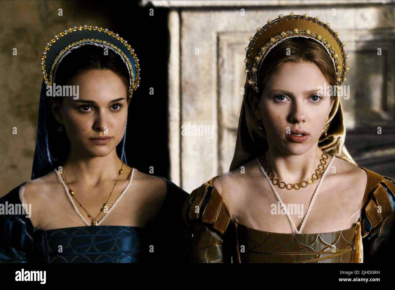 NATALIE PORTMAN, Scarlett Johansson, l'autre fille de Boleyn, 2007 Banque D'Images