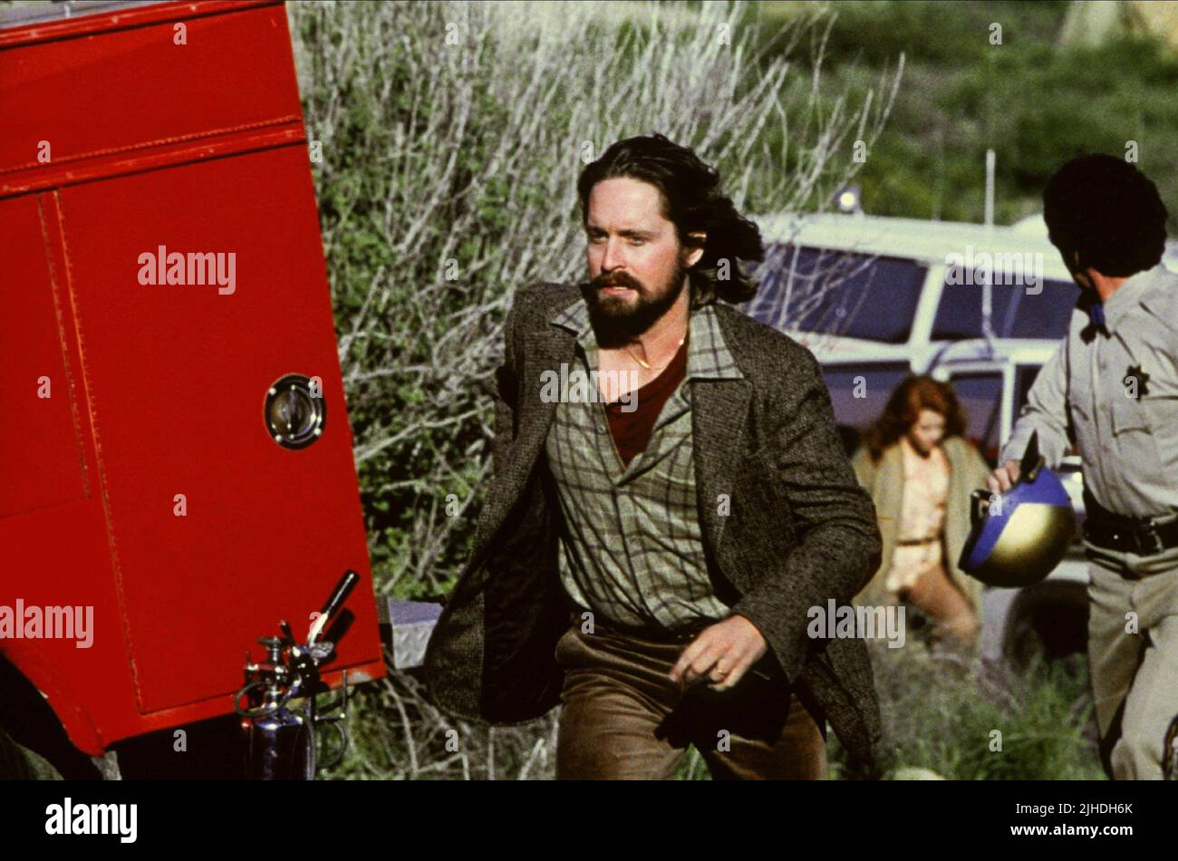 MICHAEL DOUGLAS, LE SYNDROME CHINOIS, 1979 Banque D'Images