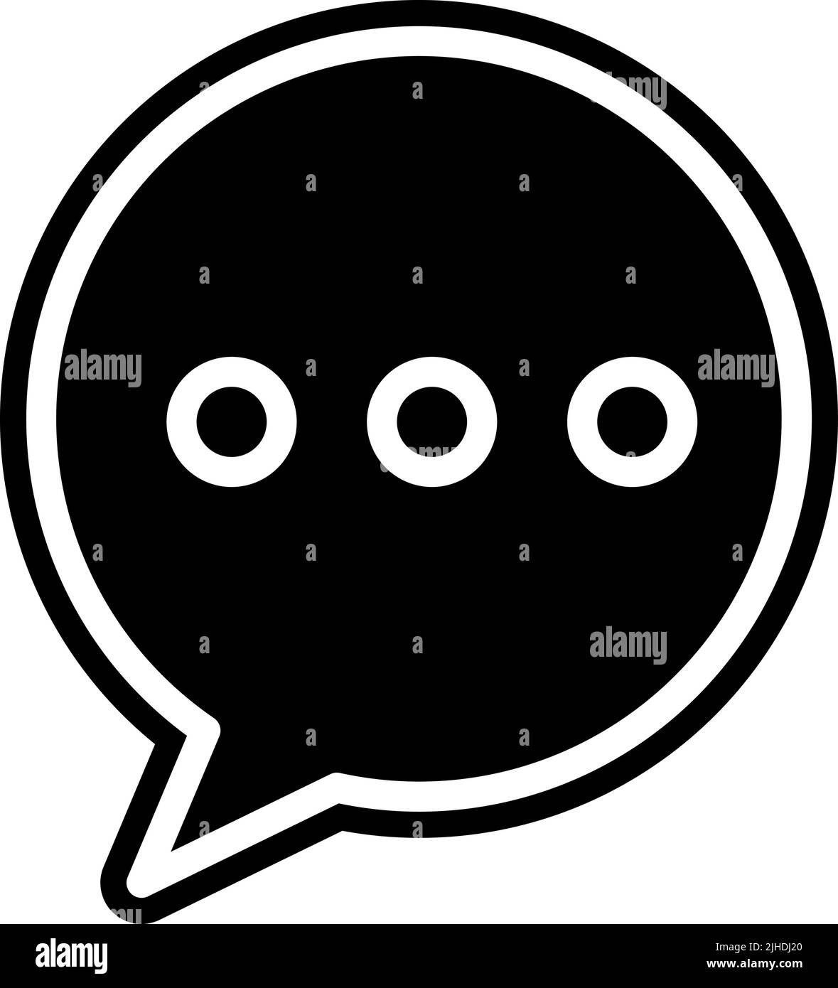 Bulle de chat de contact . Illustration de Vecteur