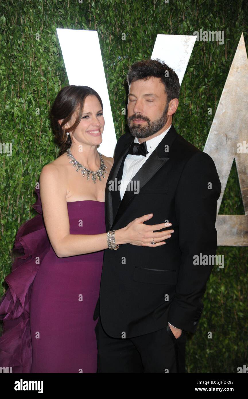 WEST HOLLYWOOD, CA - FÉVRIER 24: Ben Affleck Jennifer Garner arrive à la Vanity Fair Oscar Party 2013 à Sunset Tower sur 24 février 2013 à West Hollywood, Californie personnes: Ben Affleck Jennifer Garner Banque D'Images