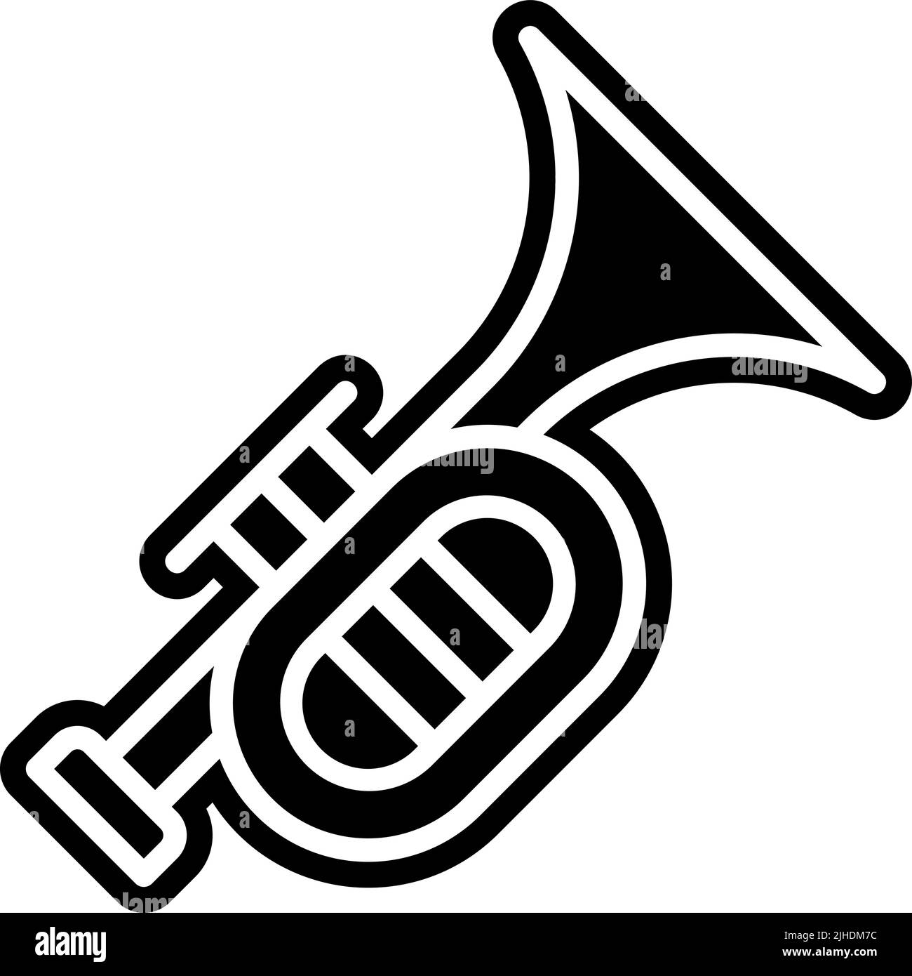 Trompette Holi . Illustration de Vecteur