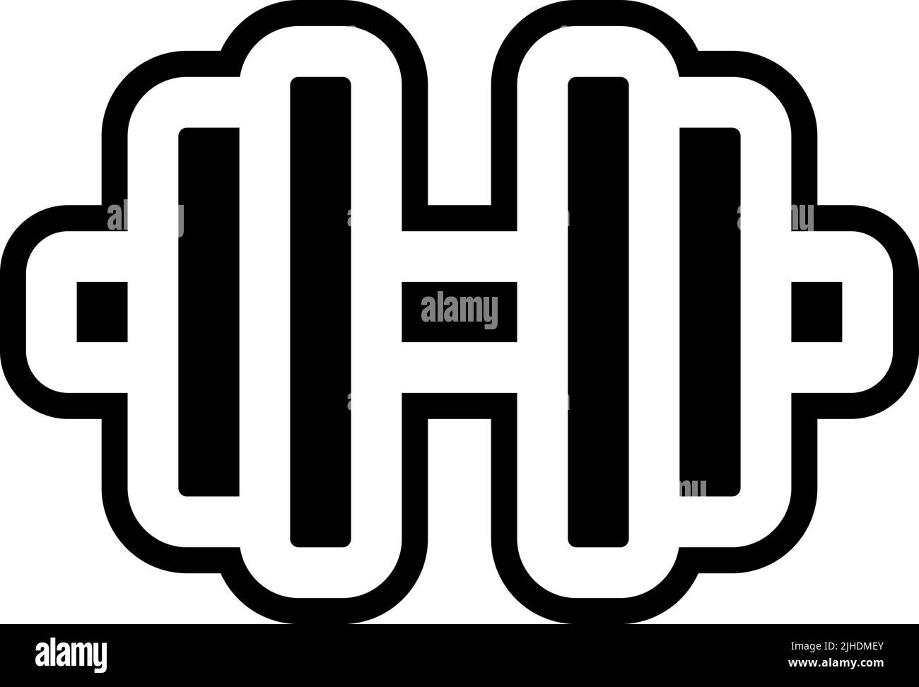 Salle de gym de l'hôtel. Illustration de Vecteur