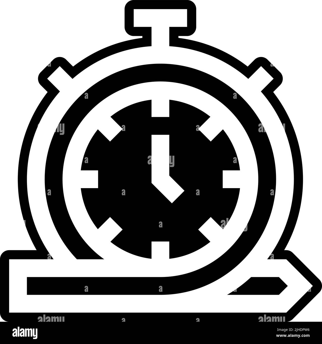 Gestion du temps de développement de la mêlée . Illustration de Vecteur