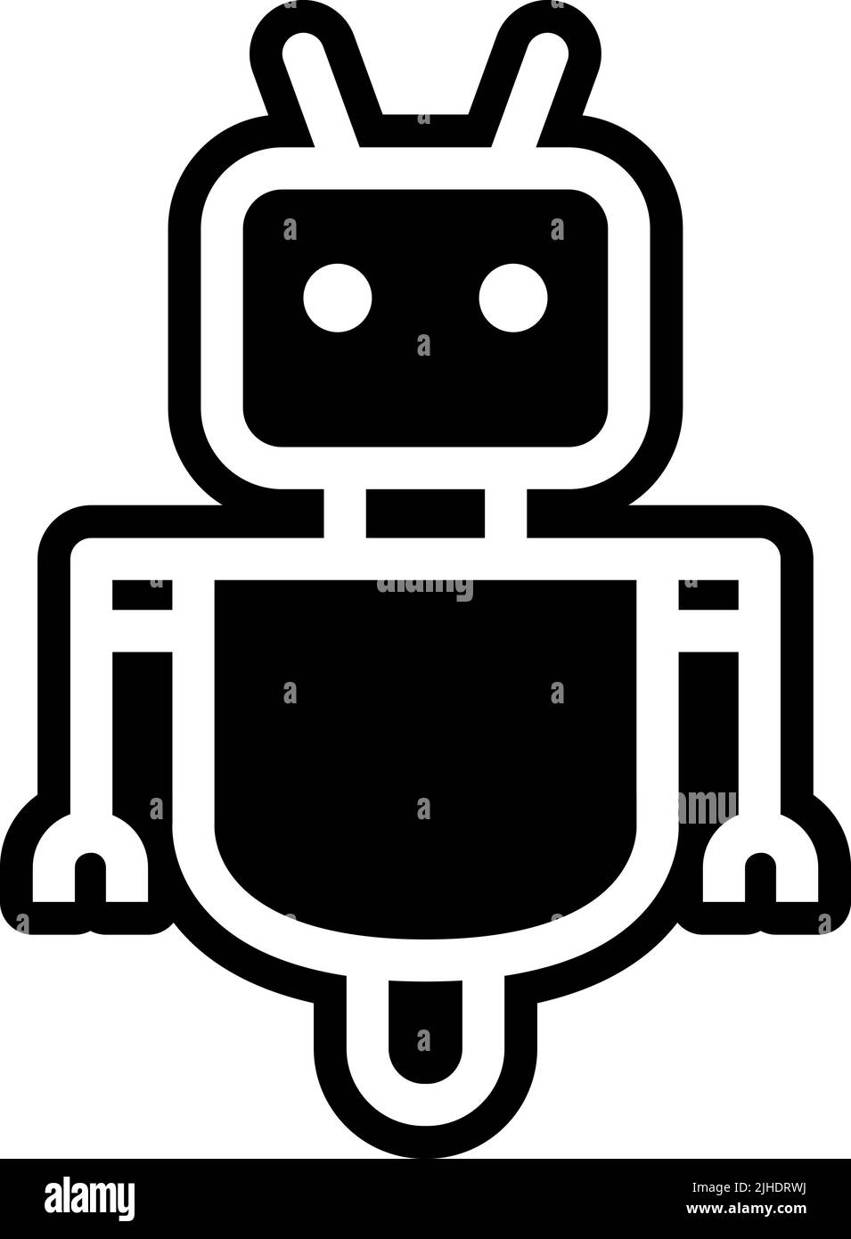 Robot spatial . Illustration de Vecteur