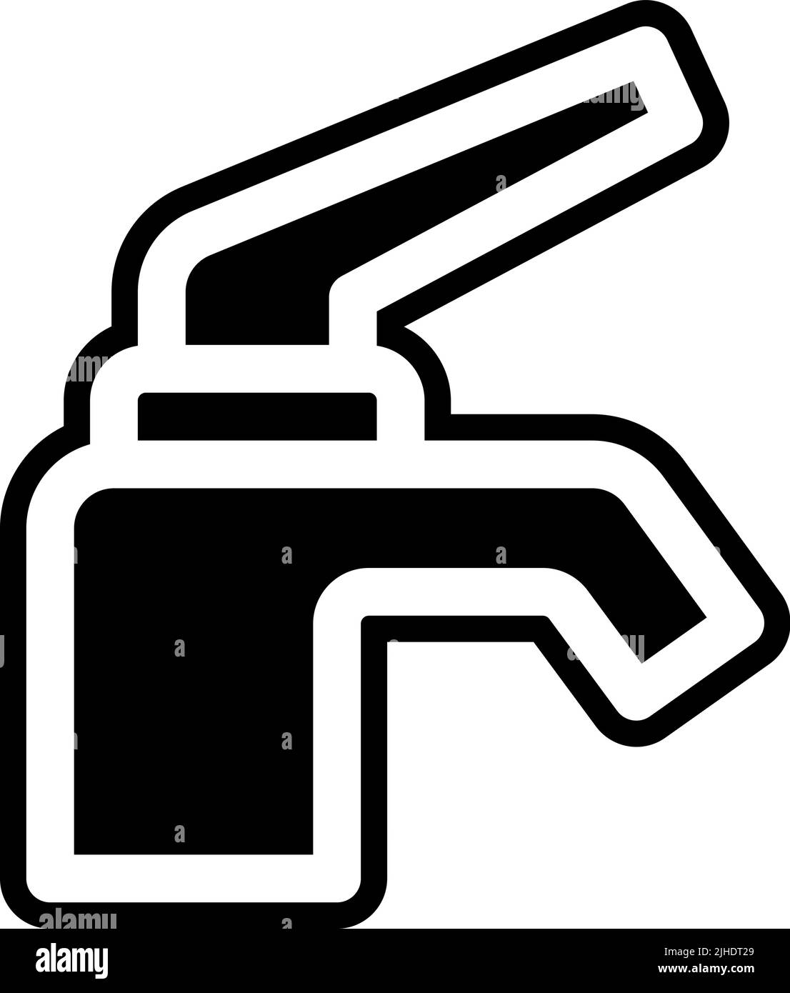 Robinet d'eau Smart Home . Illustration de Vecteur