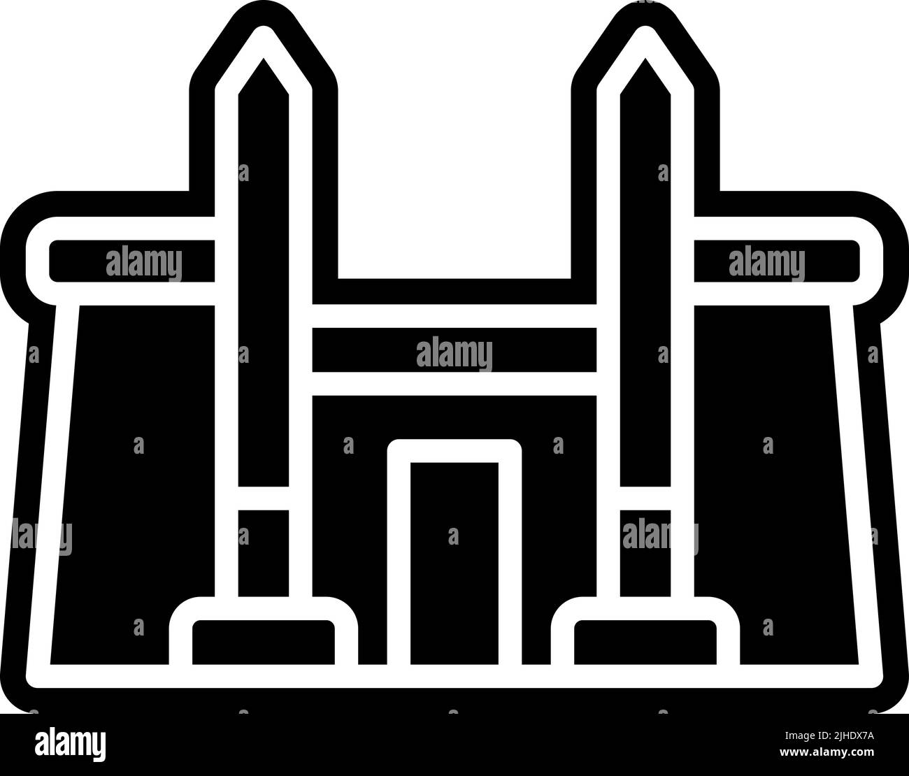 Temples temple de louxor . Illustration de Vecteur