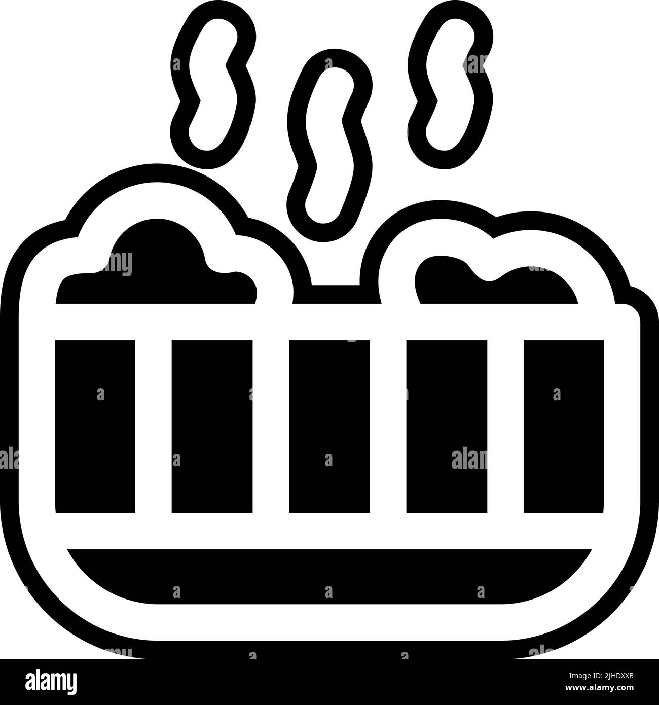 Couple jacuzzi Banque d'images vectorielles Alamy