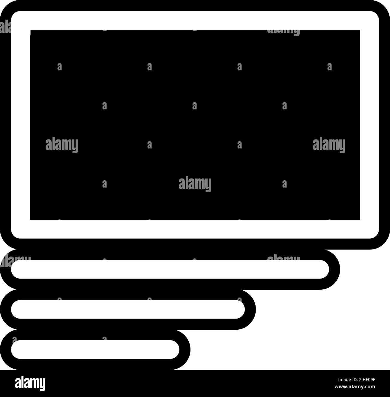 Mise en page de l'application Web . Illustration de Vecteur