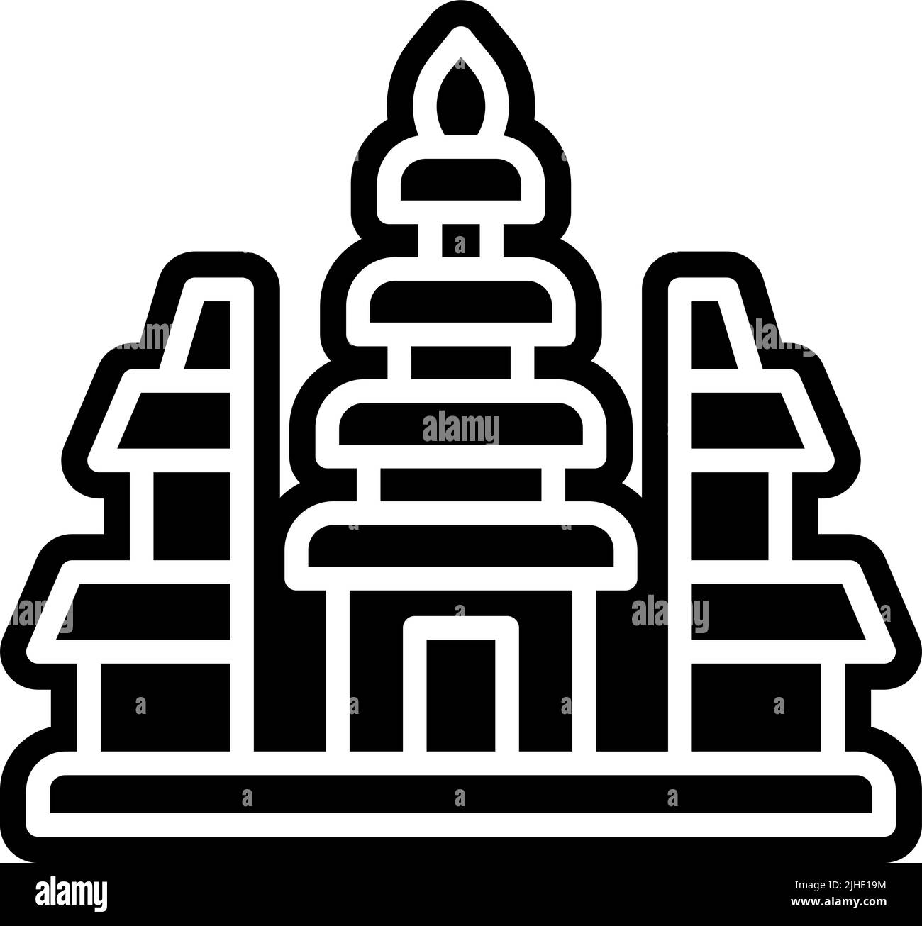 Temples pura . Illustration de Vecteur
