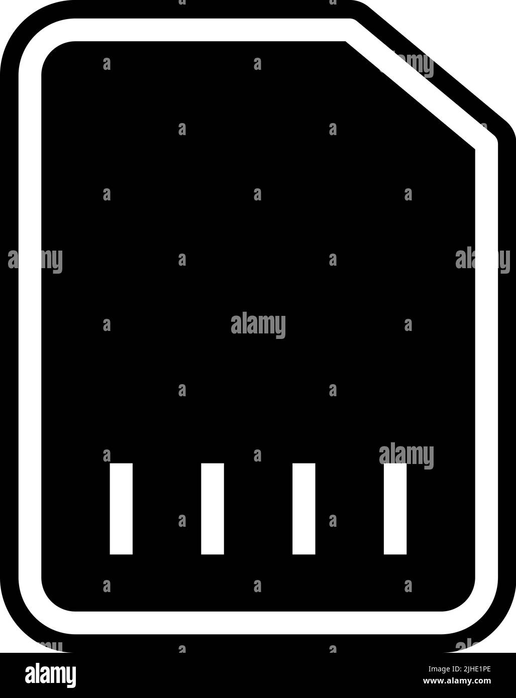 Interface utilisateur carte sd . Illustration de Vecteur