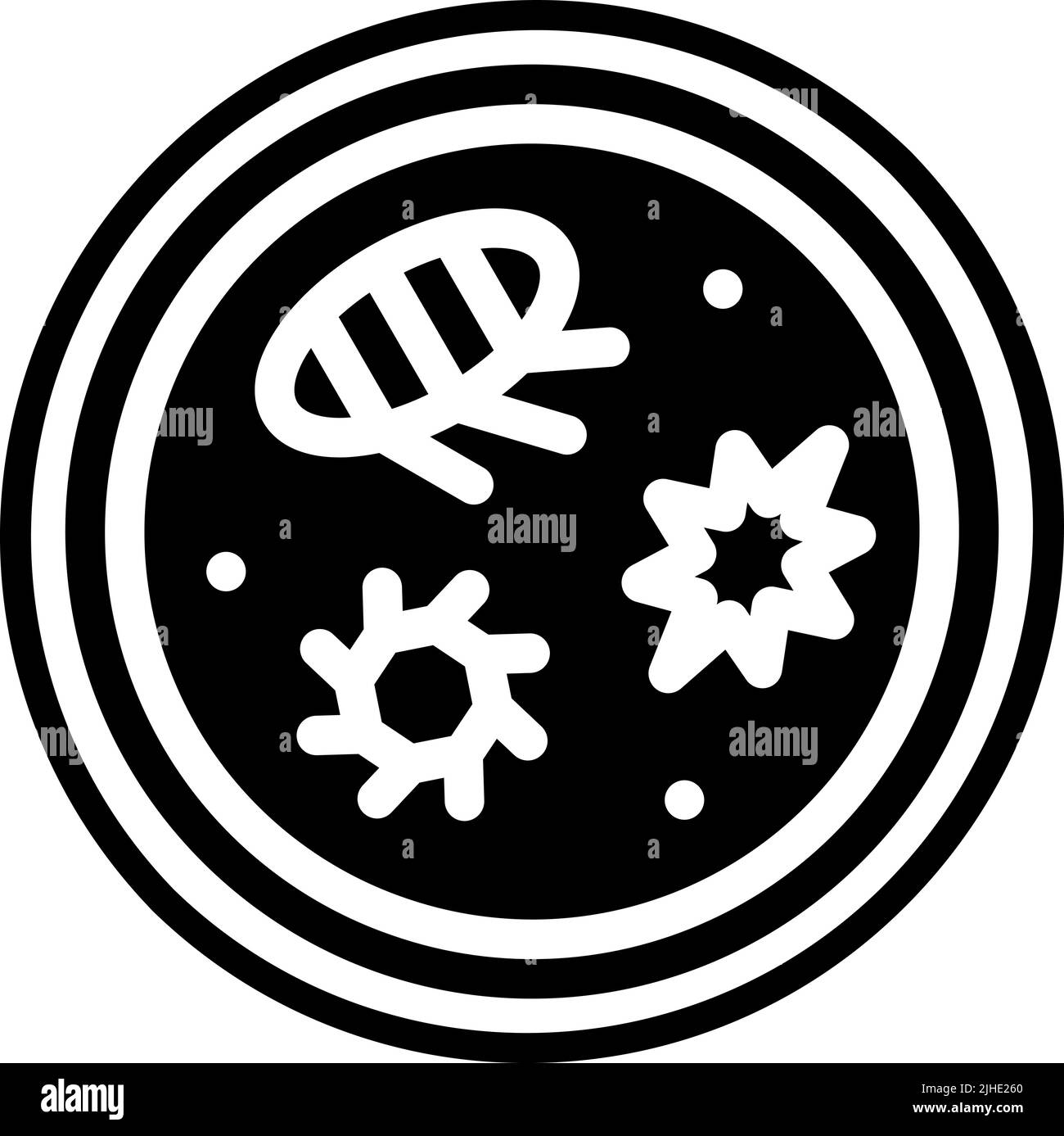 Boîte de Petri de vaccination . Illustration de Vecteur