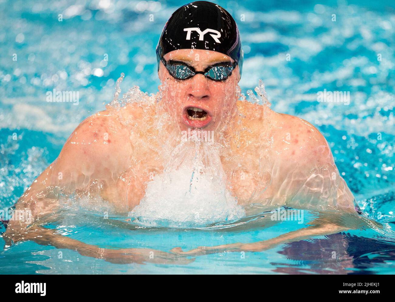 Photo du dossier datée du 06-12-2019 de Tom Dean, en Grande-Bretagne. Le Londoner, âgé de 22 ans, a suivi ses deux golds des Jeux Olympiques de l'année dernière avec trois médailles de bronze aux Championnats du monde. Date de publication : lundi 18 juillet 2022. Banque D'Images
