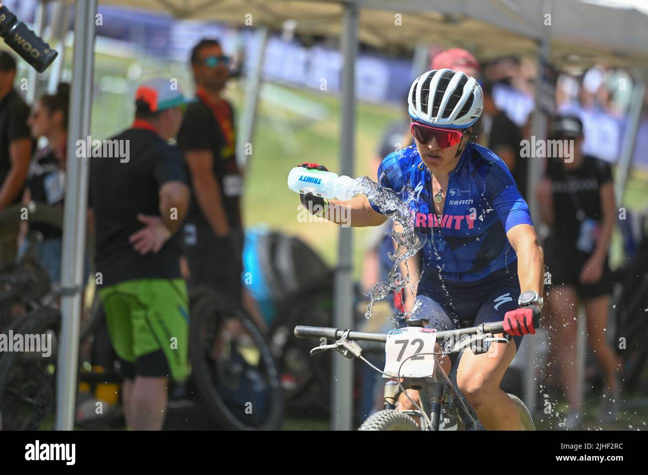 Vallnord, Andorre . 15 juillet 2022 . UCI Mountain Bike World Cup 2022 - JOUR 5, TEOCCHI Chiara ITA dans le CROSS-COUNTRY FEMME dans la coupe du monde UCI Andorr Banque D'Images