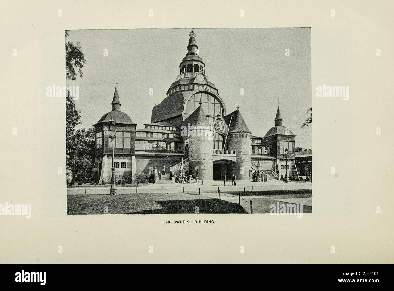 The Swedish Building International Effect of the Fair World's Columbian exposition Chicago 1893 from Factory and Industrial Management Magazine Volume 6 1891 Publisher New York [etc.] McGraw-Hill [etc.] Banque D'Images