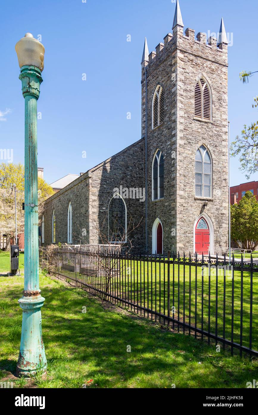 Le Chruch historique de Sainte-Anne dans la ville de Lowell ma Banque D'Images