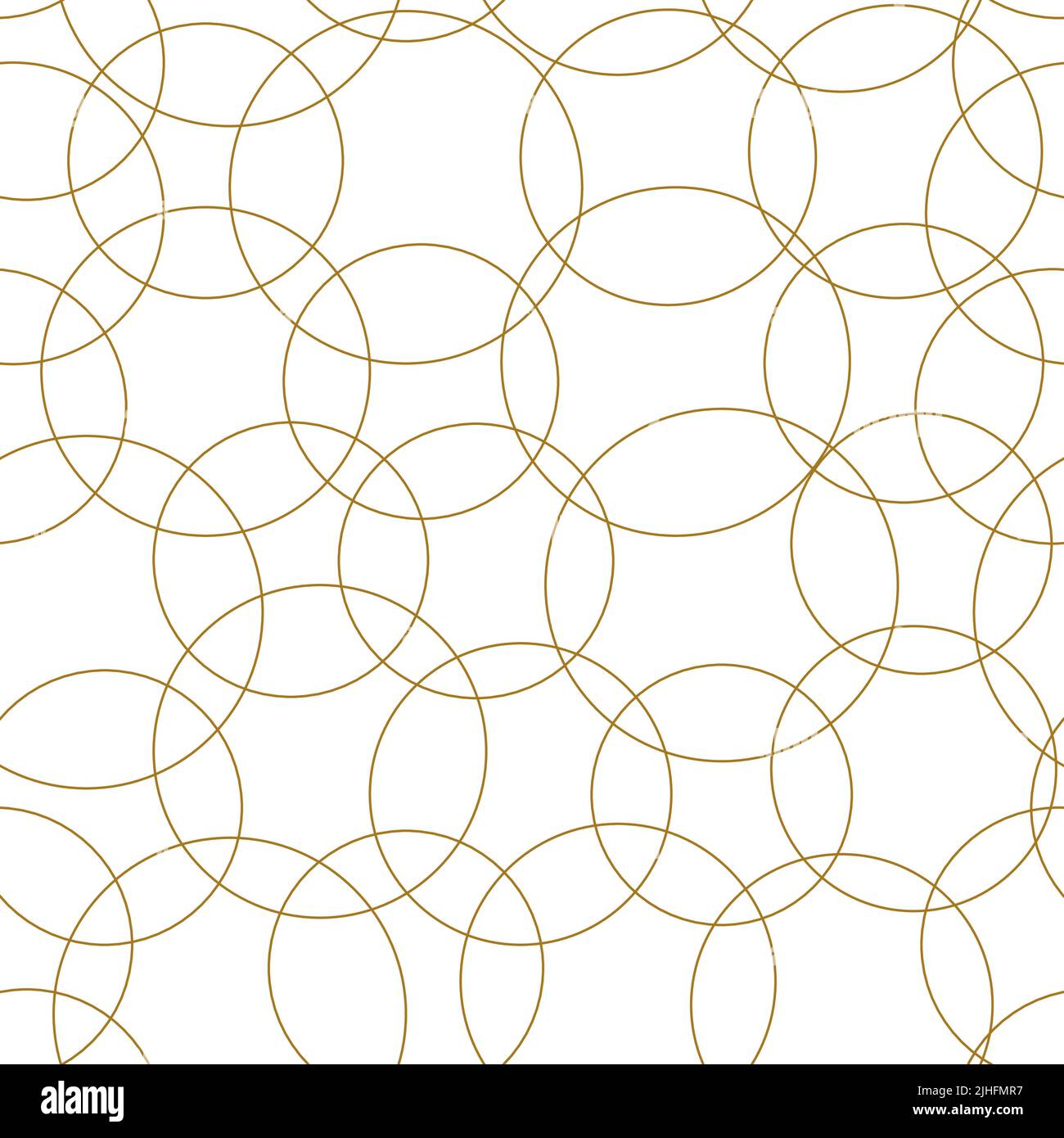 Cercles dorés, motif vectoriel abstrait sans couture. Conception de bannières Web, blog, mariage, papier numérique, célébration, inviter Illustration de Vecteur