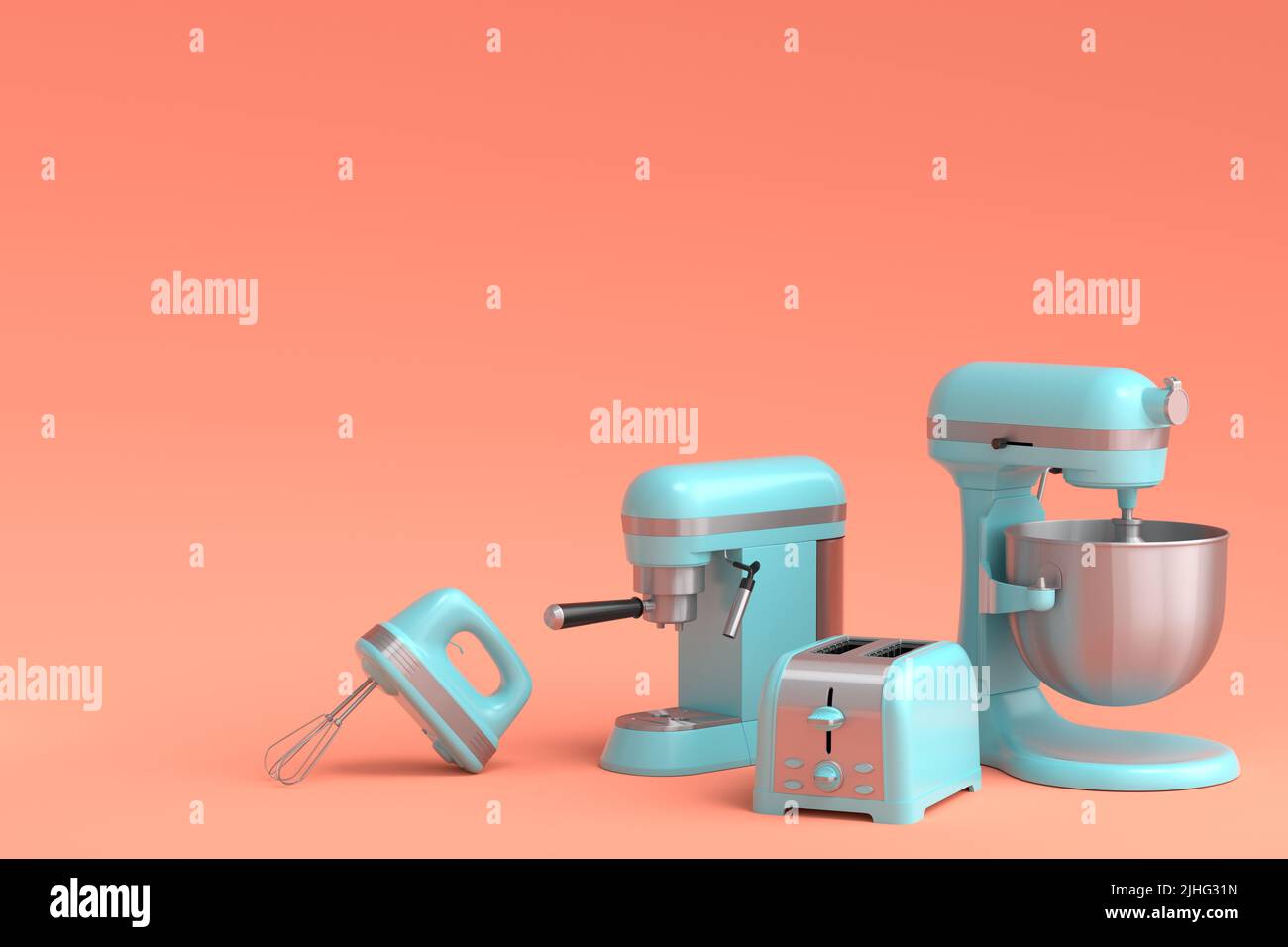 Cuisine Jouet Enfant Avec Machine à Café, Grille-pain, Mixeur - Lumières Et Sons - Jeu De Rôle Dès 3 Ans