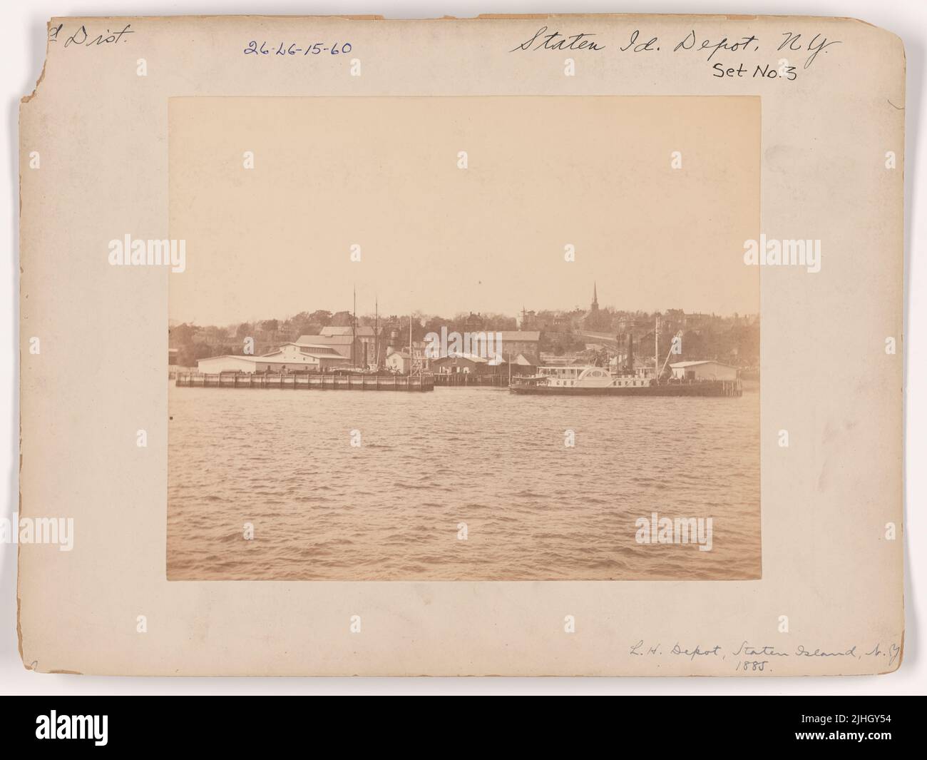 NY - Staten Island. Staten Island Depot, New York. Banque D'Images