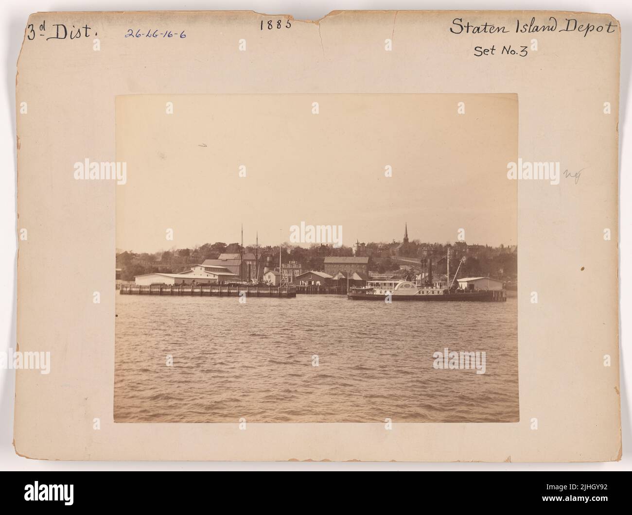 NY - Staten Island. Staten Island Depot, New York. Banque D'Images