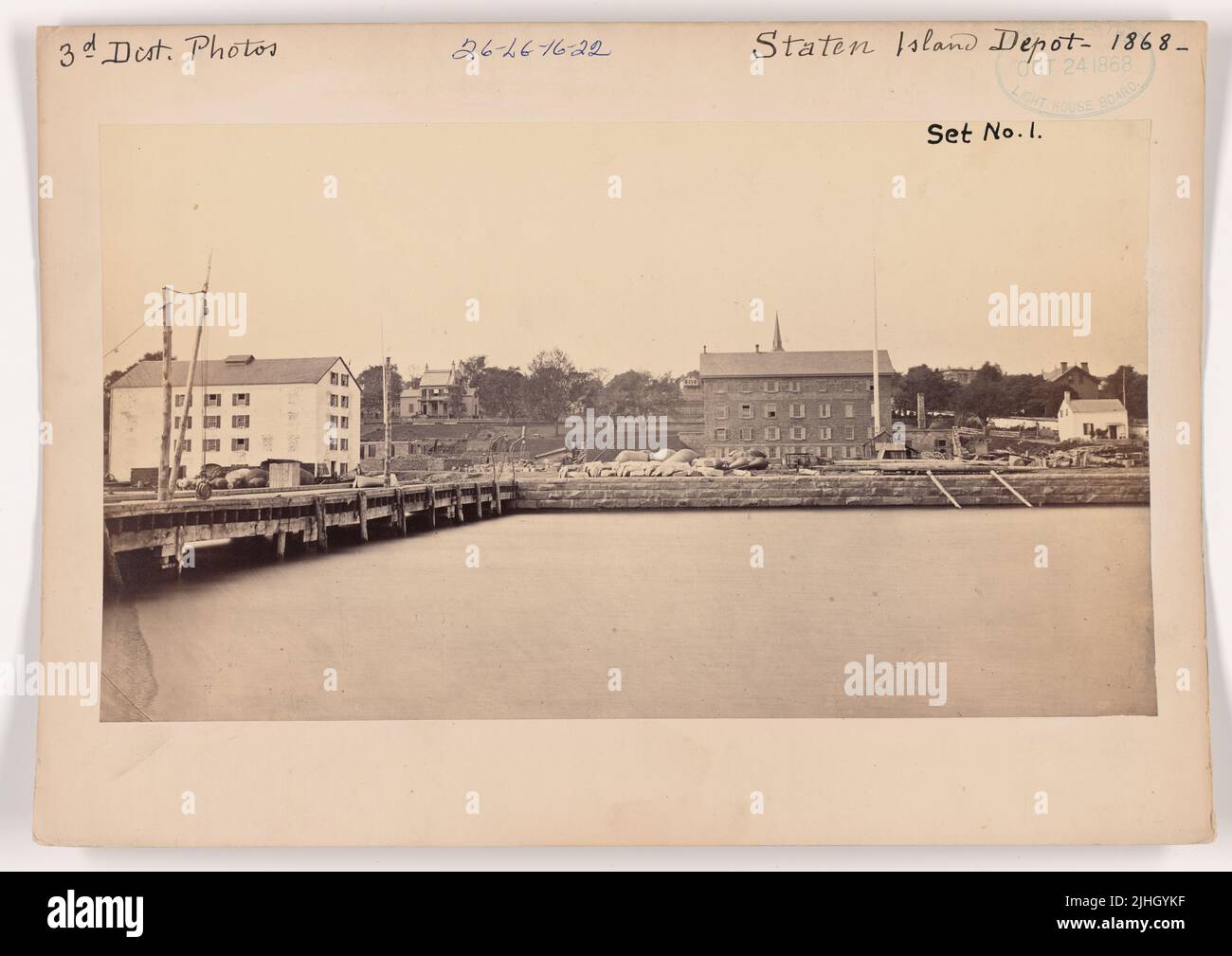 NY - Staten Island. Staten Island Depot, New York. Banque D'Images