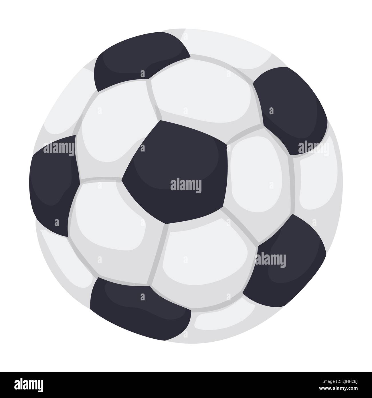 Dessin De Ballon De Football De Style Dessin Animé Isolé Sur Fond Blanc Image Vectorielle Stock 8046