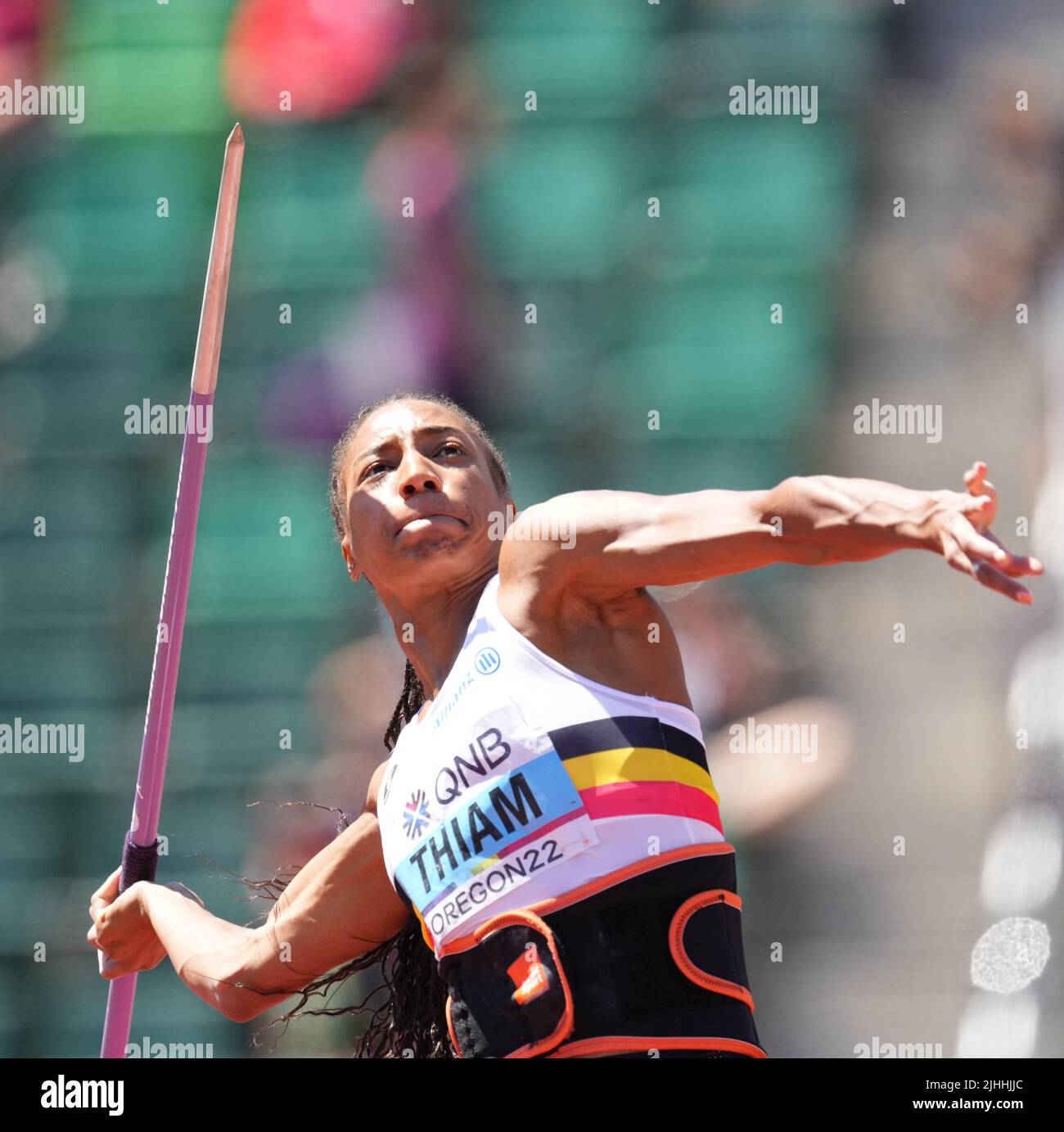 Eugene, ÉtatsUnis. 18th juillet 2022. Nafissatou Thiam de Belgique