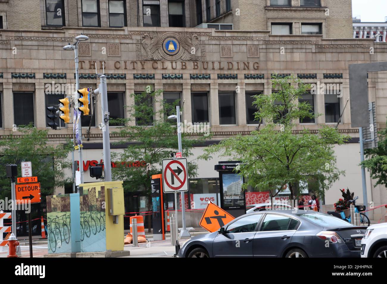 Le City Club Building sur l'avenue Euclid à Cleveland, juin 2022 Banque D'Images