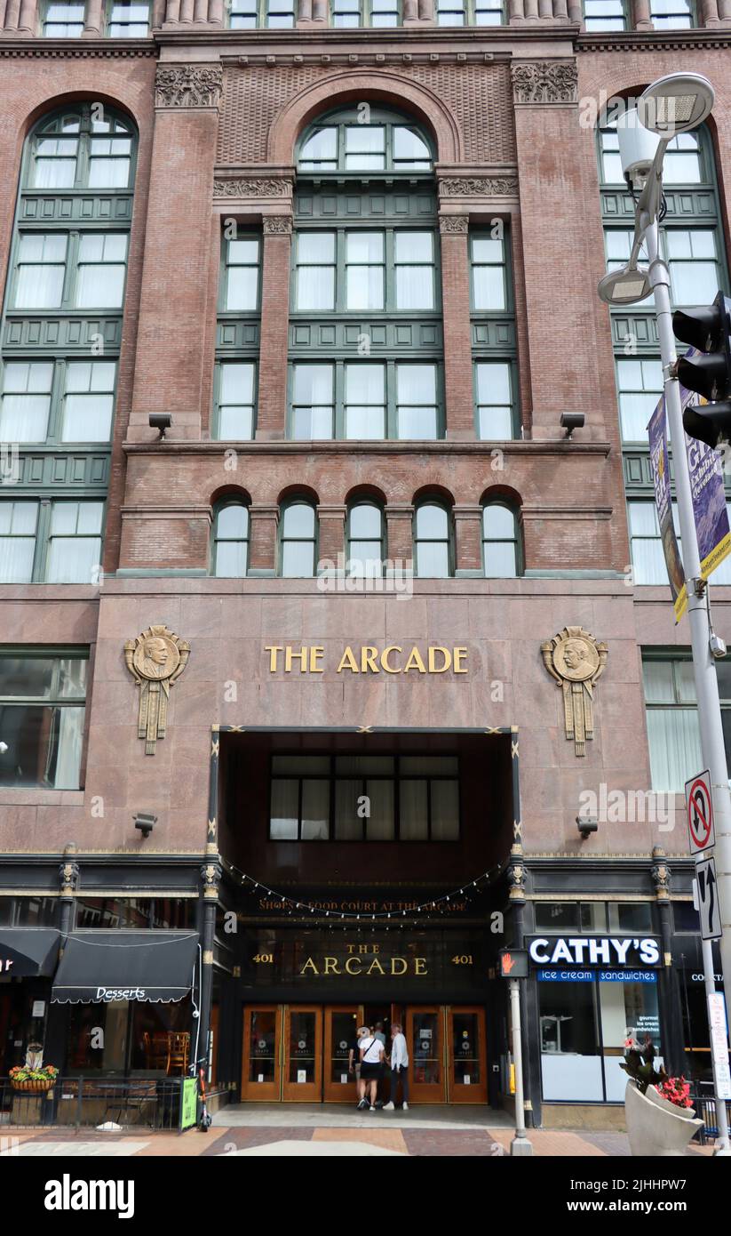 The Arcade on Euclid Avenue à Cleveland, juin 2022 Banque D'Images